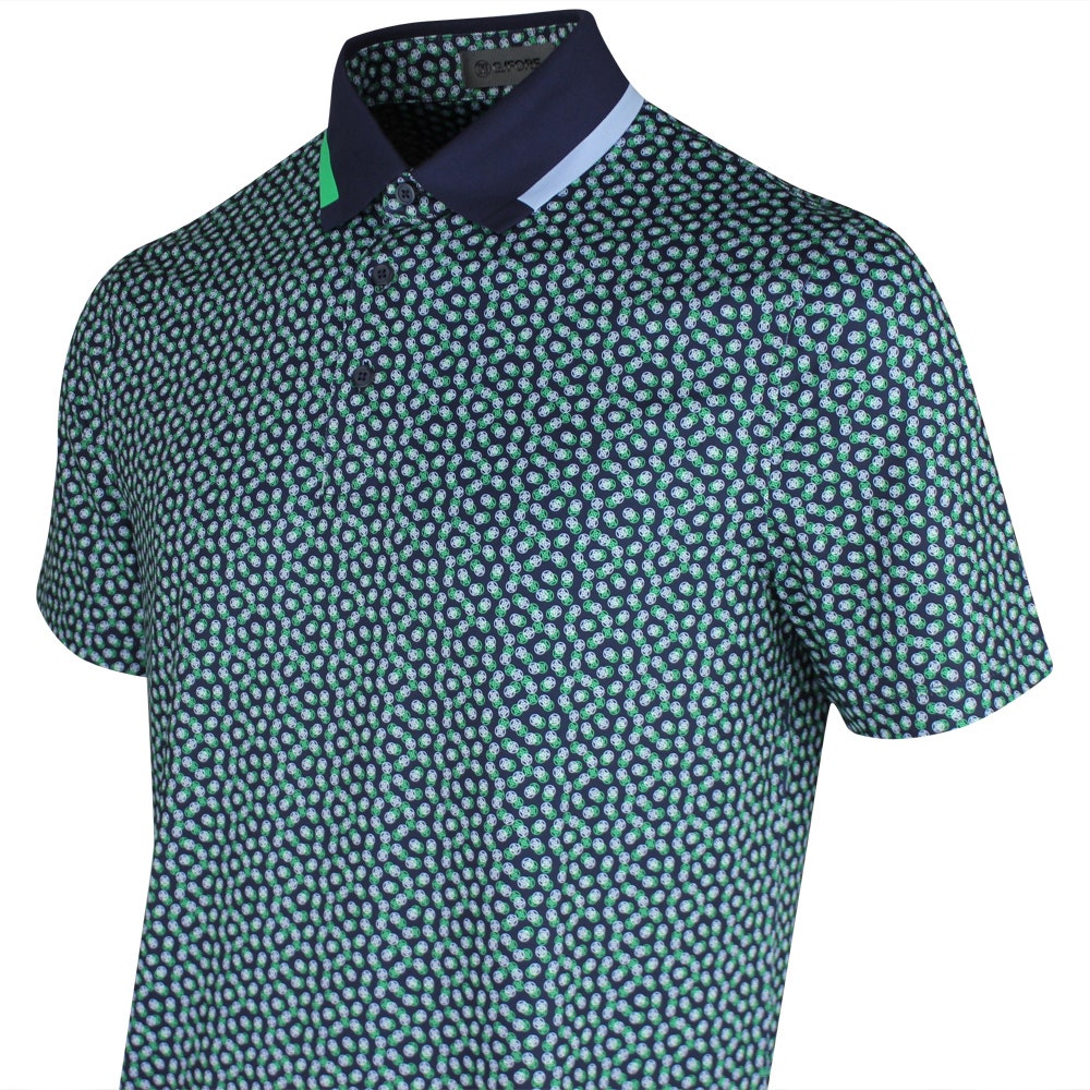 G/FORE Golf Shirt - Three G's Tech Jersey Polo - Twilight SS26
