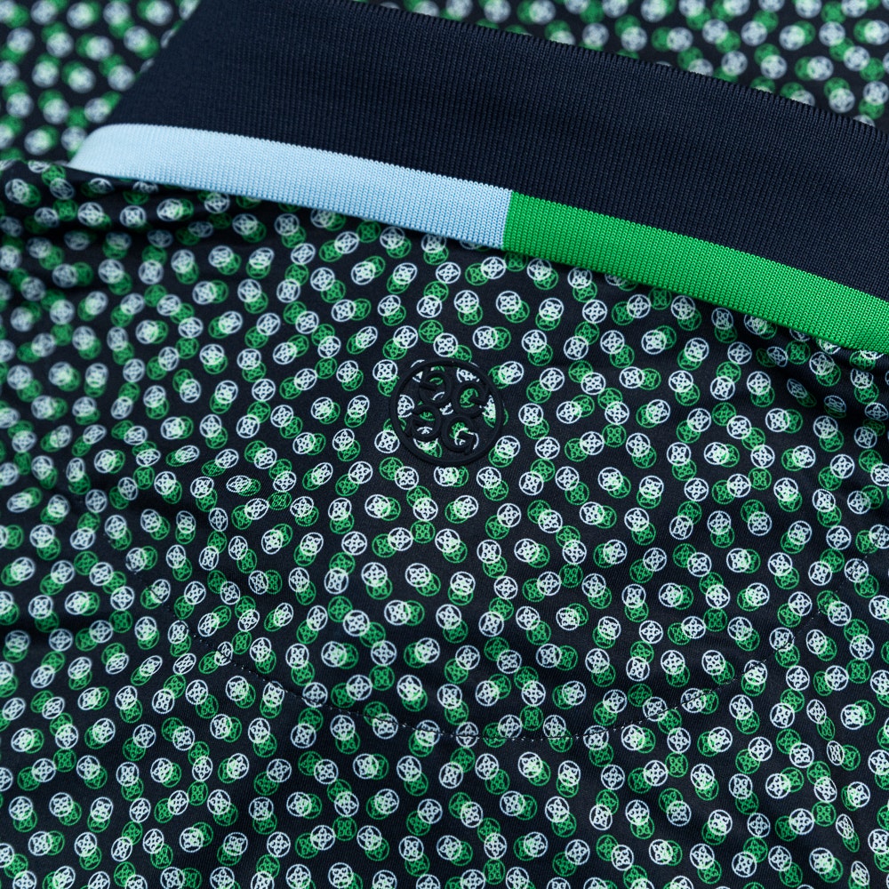G/FORE Golf Shirt - Three G's Tech Jersey Polo - Twilight SS26