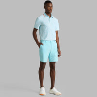 G/FORE Golf Shirt - White Board Print Tech Jersey Polo - Cenote SS26