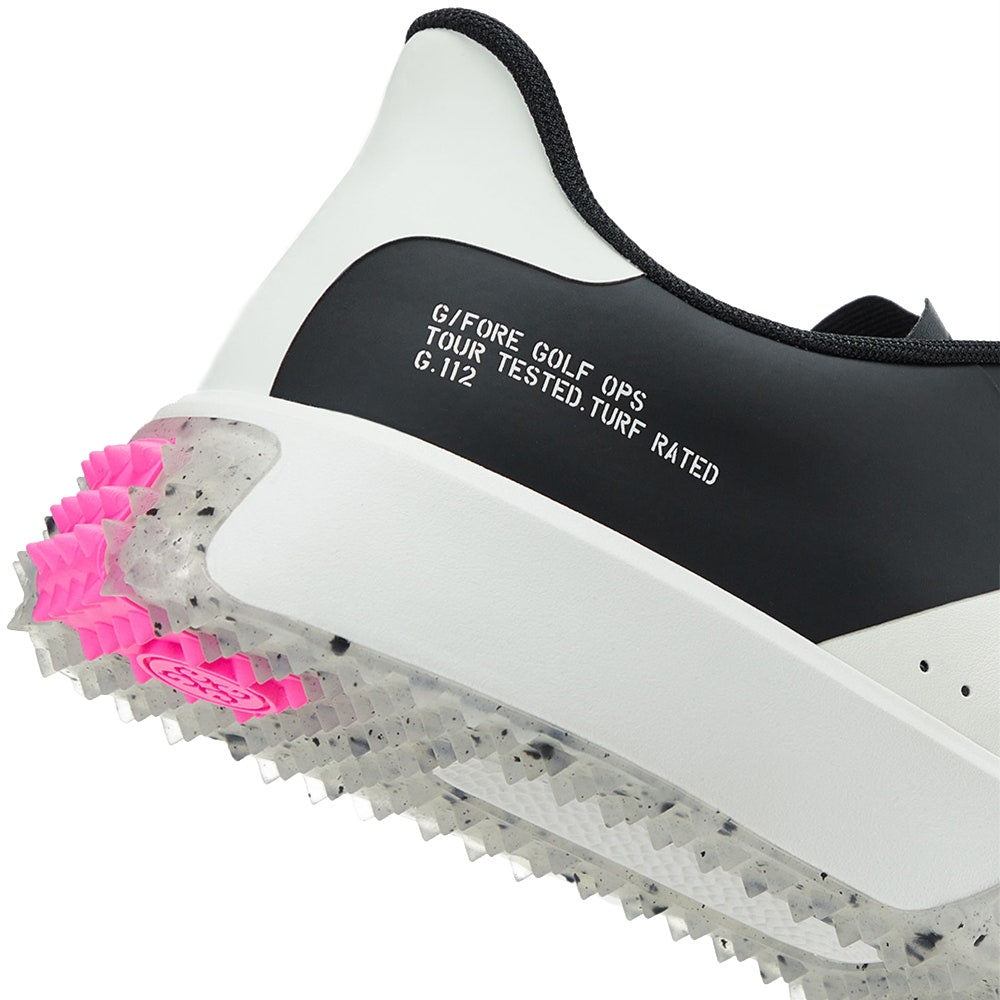 G/FORE Golf Shoes - G.112 Stippled - Snow - Onyx SS24