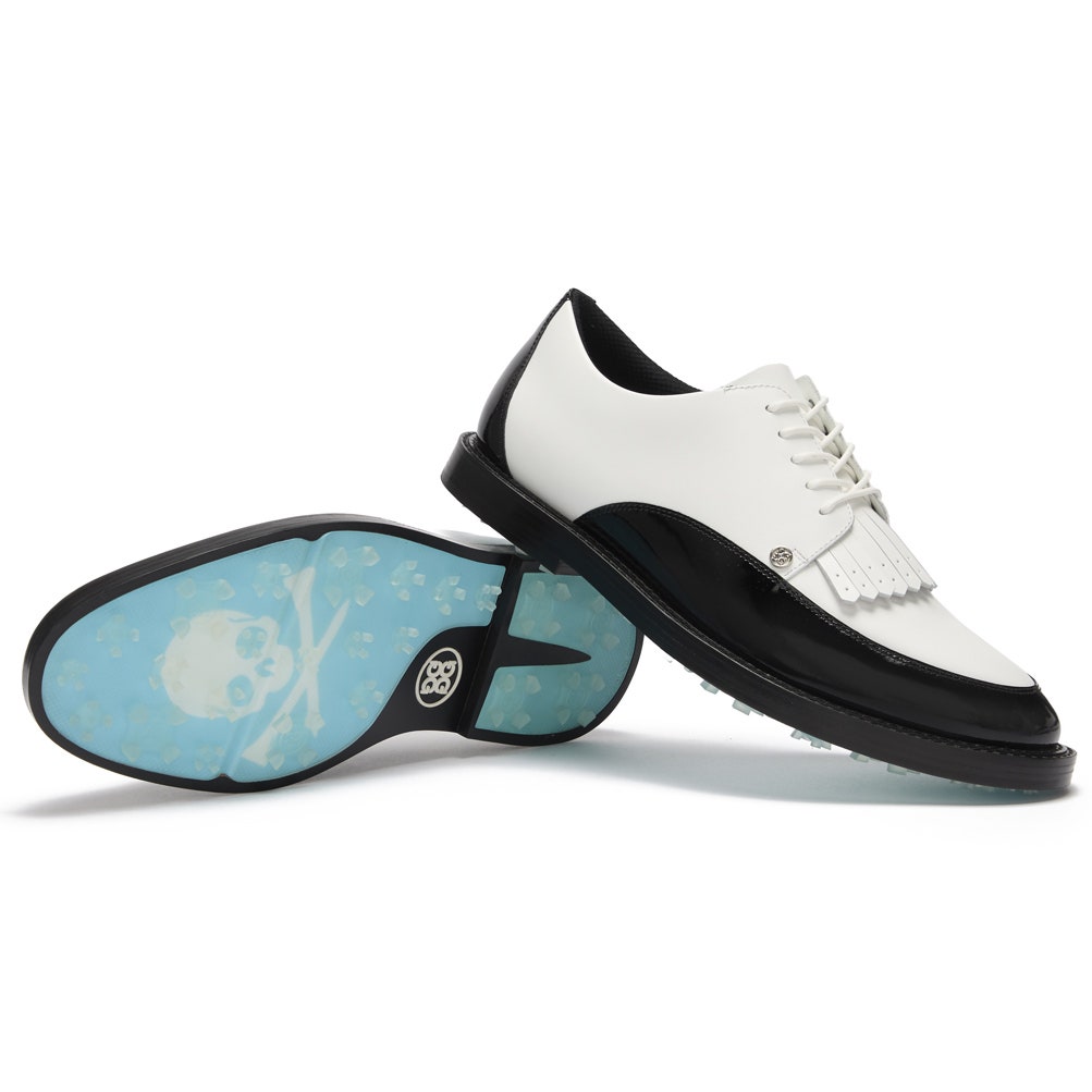 G/FORE Golf Shoes - Gallivanter Derby - Snow - Onyx 2024