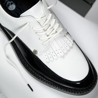 G/FORE Golf Shoes - Gallivanter Derby - Snow - Onyx 2024