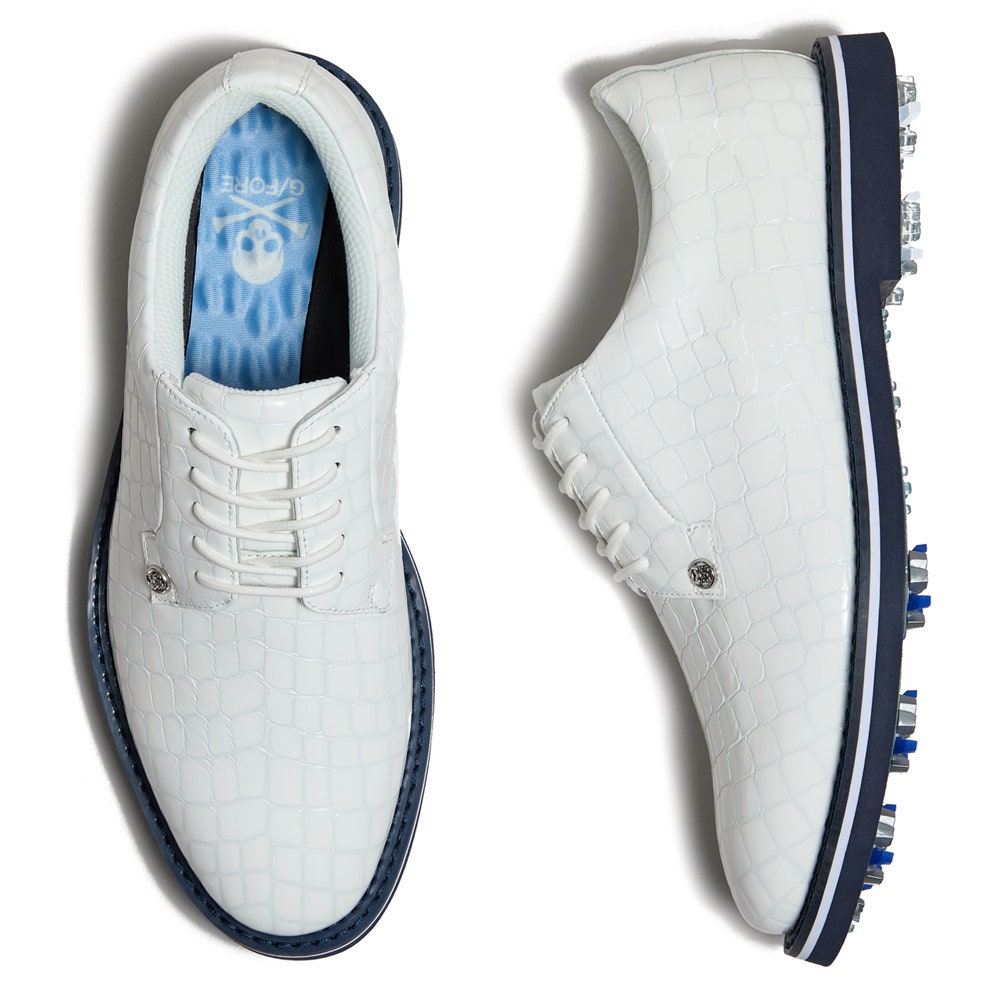 G/FORE Golf Shoes - G/LOCK Croc Derby Gallivanter - Snow SS26