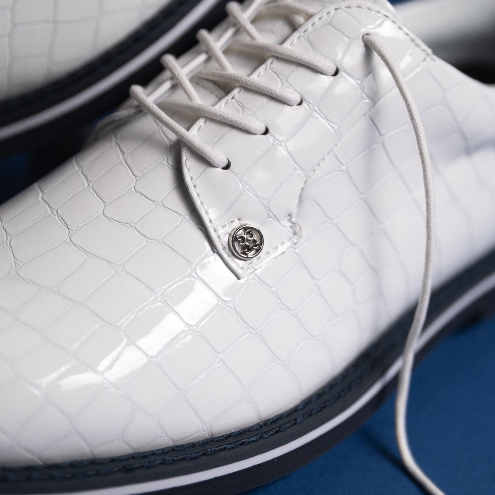 G/FORE Golf Shoes - G/LOCK Croc Derby Gallivanter - Snow SS26