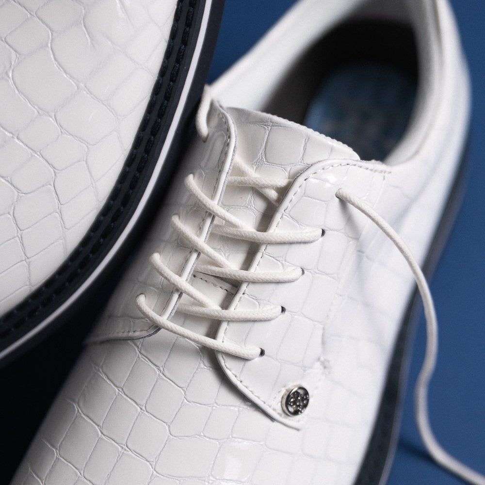 G/FORE Golf Shoes - G/LOCK Croc Derby Gallivanter - Snow SS26