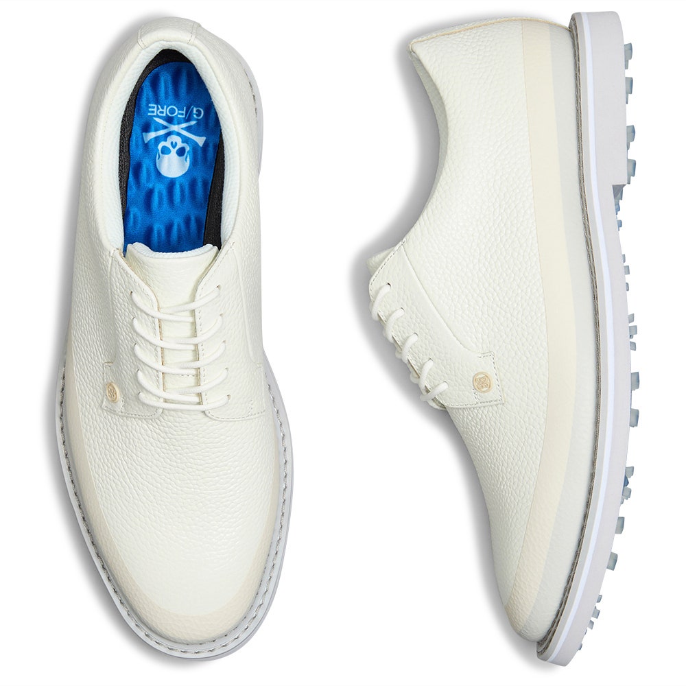 G/FORE Golf Shoes - Tuxedo Stripe Gallivanter - Snow - Nimbus FA25