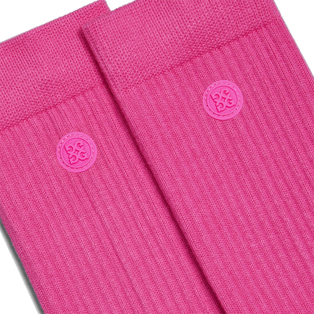 G/FORE Golf Socks - Logo Crew - Knockout Pink SS26