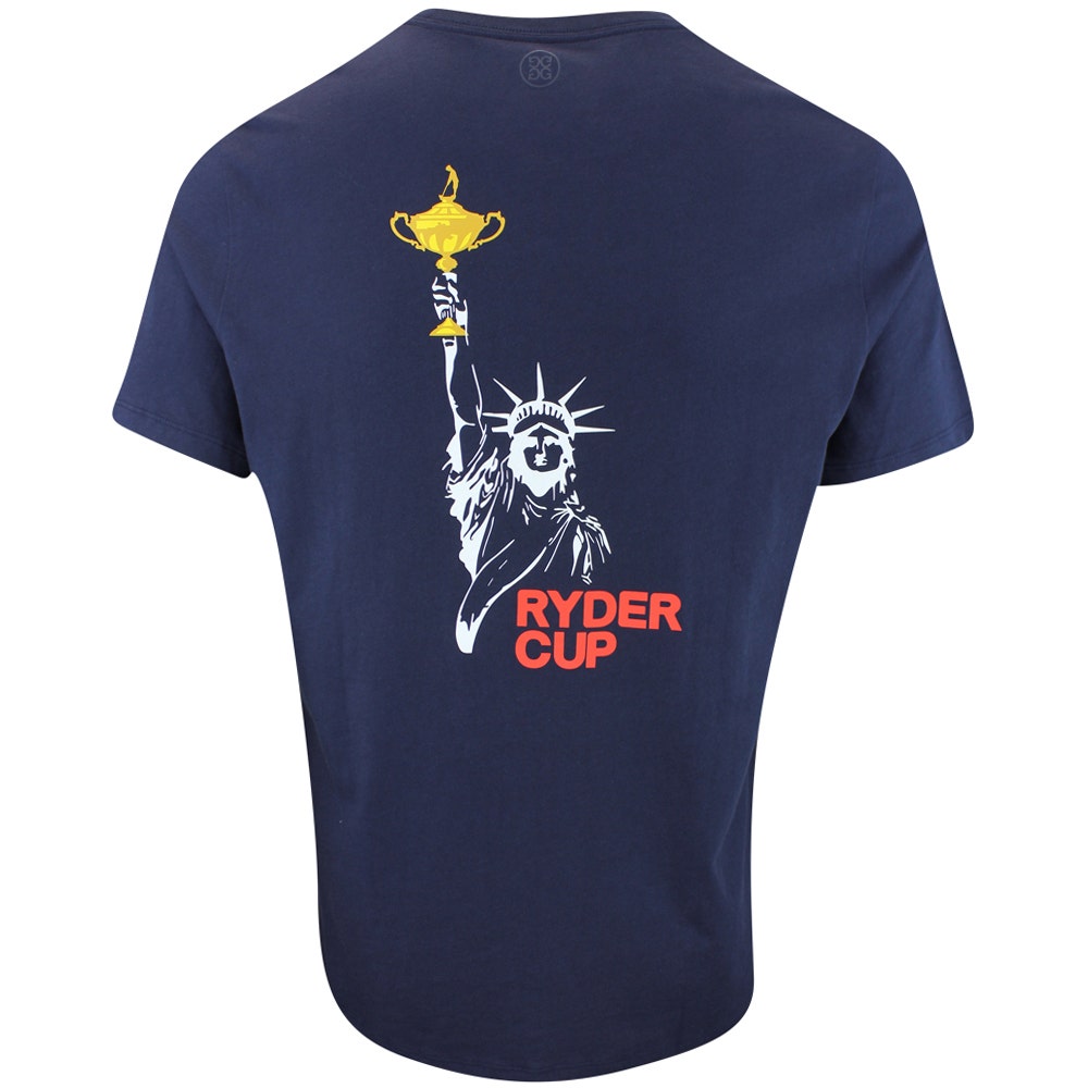 G/FORE x Ryder Cup Golf T-Shirt - RC Statue Tee - Twilight 2025