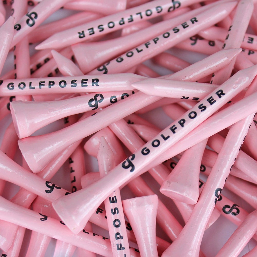 Golfposer GP Golf Tees - Pink Lady - Pack of 50