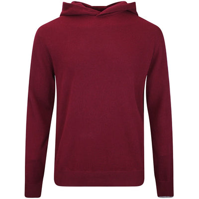 Greyson Golf Jumper - Koko Cashmere Hoodie - Dark Anthurium AW26