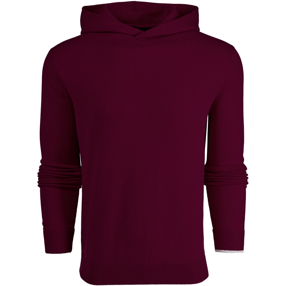Greyson Golf Mid Layer - Koko Cashmere Hoodie - Dark Anthurium 2025