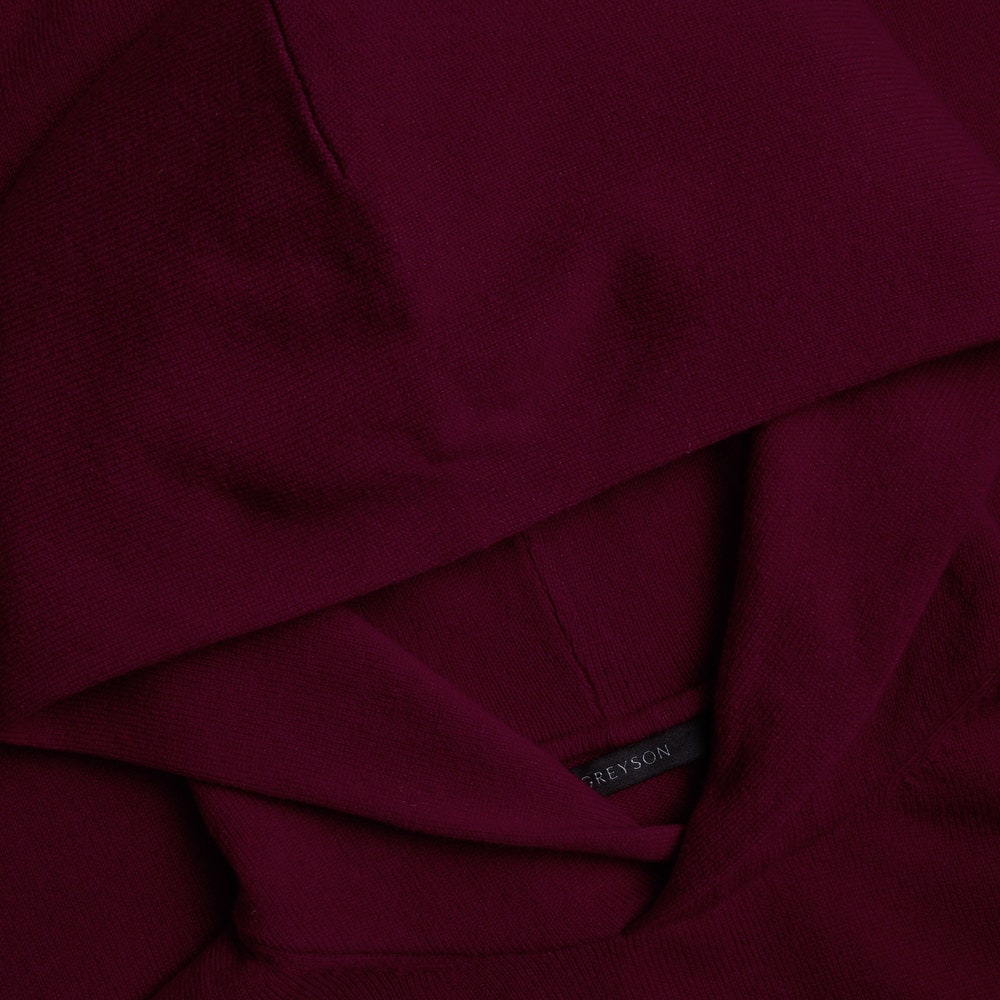 Greyson Golf Mid Layer - Koko Cashmere Hoodie - Dark Anthurium 2025