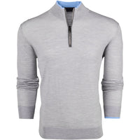 Greyson Golf Mid Layer - Saratoga Merino QZ - Light Grey Hthr 2026