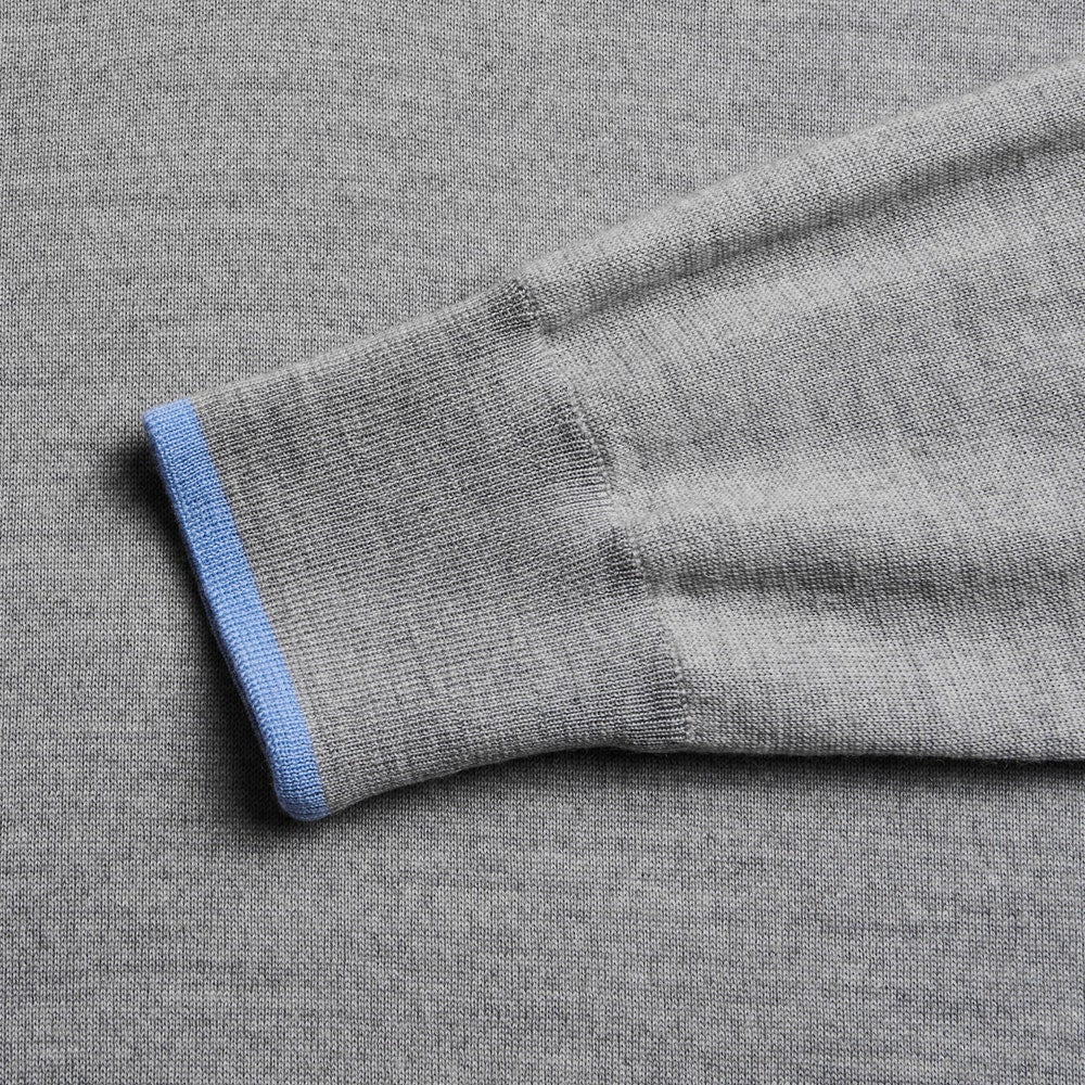 Greyson Golf Mid Layer - Saratoga Merino QZ - Light Grey Hthr 2026