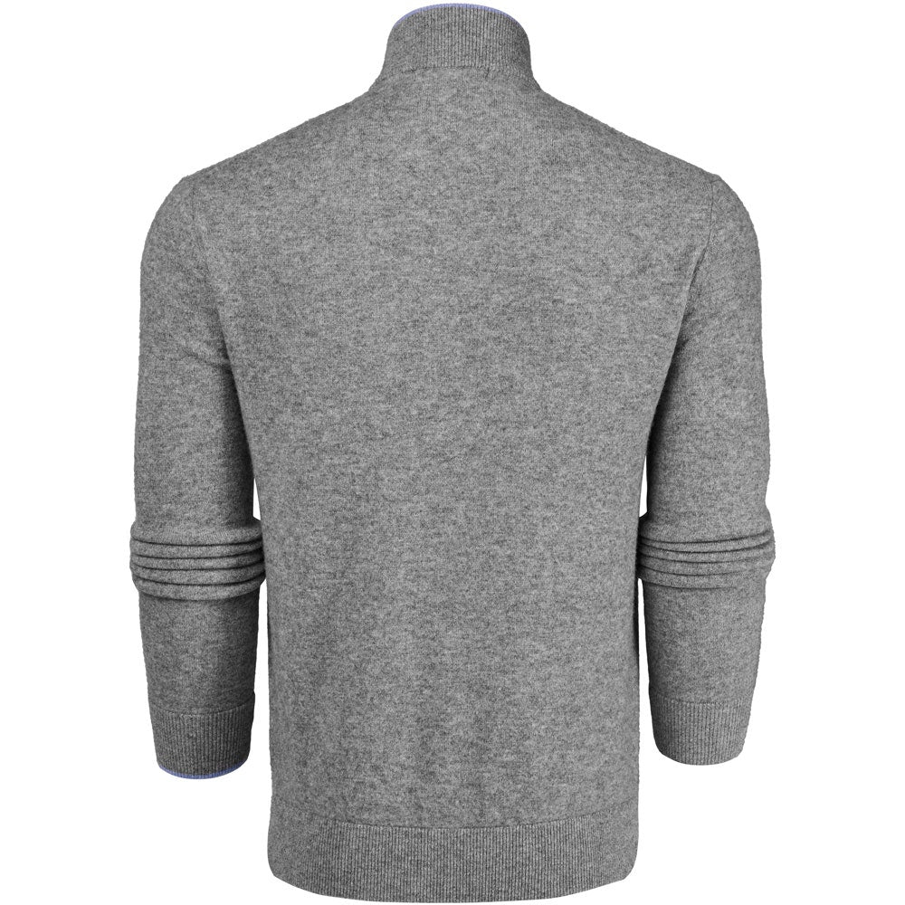 Greyson Golf Mid Layer - Sebonack Cashmere QZ - Light Grey Hthr 2026