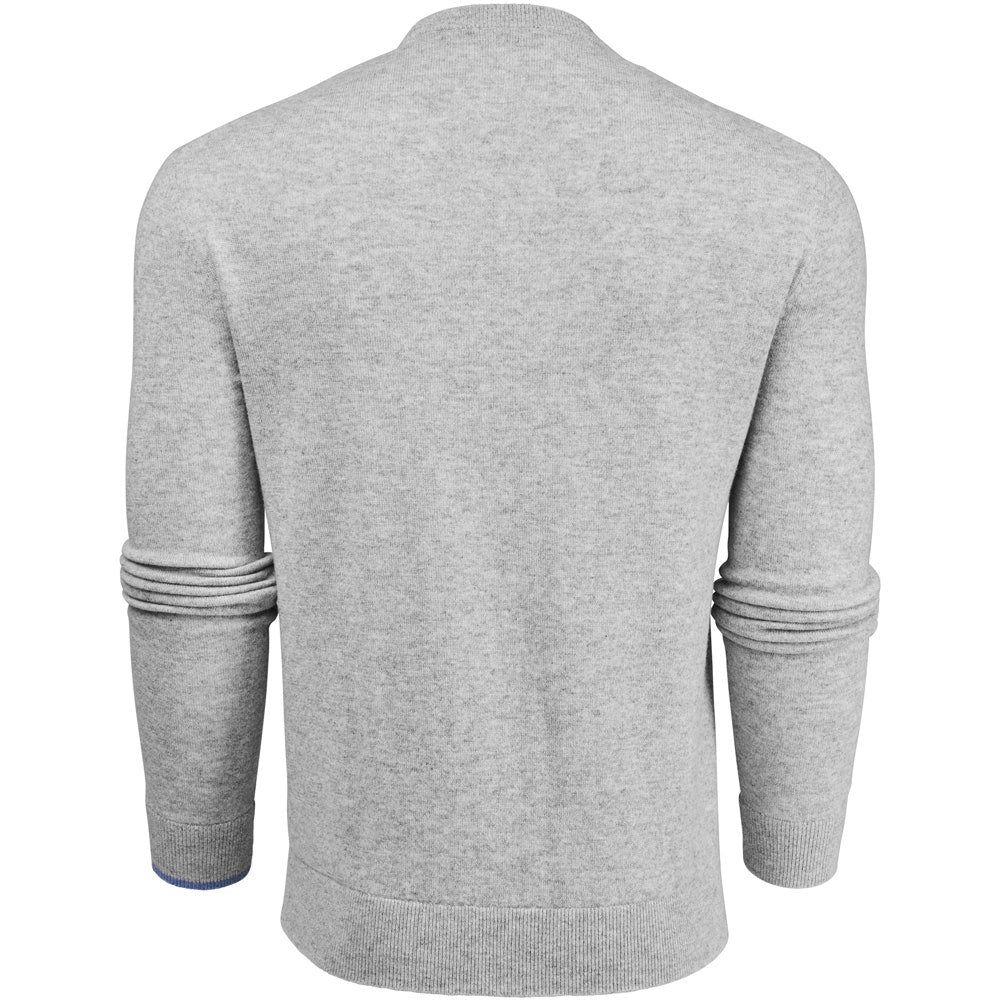 Greyson Golf Mid Layer - Tomahawk Cashmere Crew - Light Grey Hthr 2026