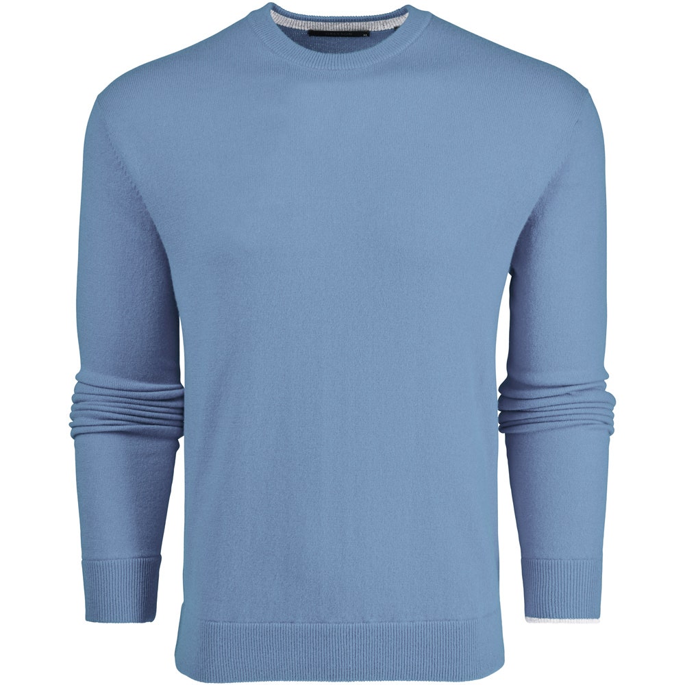 Greyson Golf Mid Layer - Tomahawk Cashmere Crew - Wolf Blue SS26