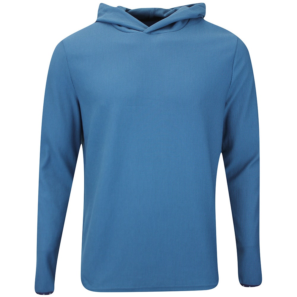 Greyson Golf Pullover - Traverse Waffle Hoodie - Aegean FA25