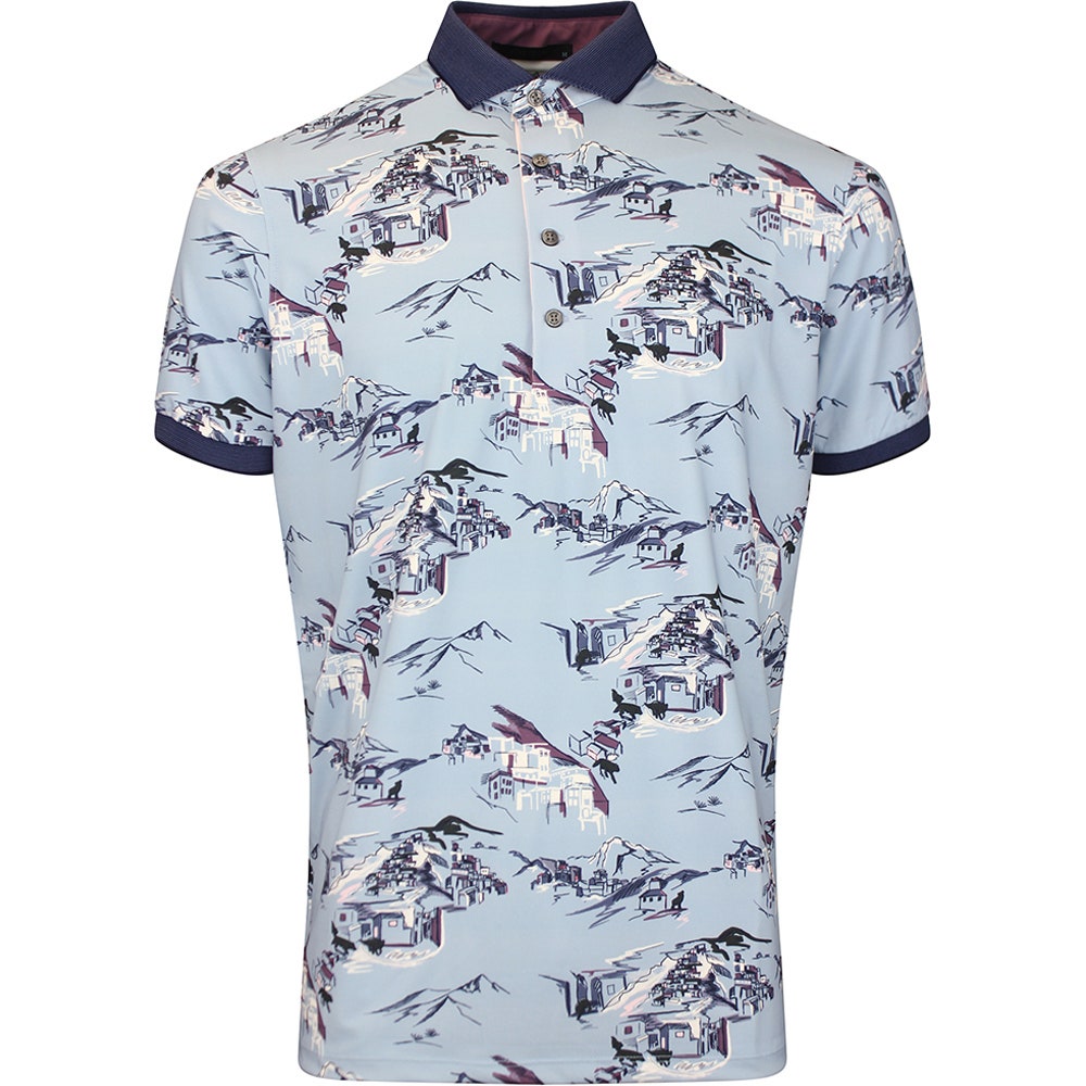 Greyson Golf Shirt - In The Blues Polo - Wolf Blue SS26