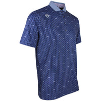 Greyson Golf Shirt - Running Wolf Polo - Maltese Blue AW26