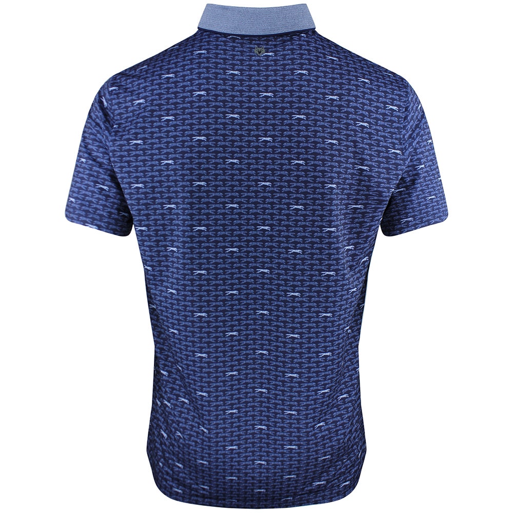 Greyson Golf Shirt - Running Wolf Polo - Maltese Blue AW26