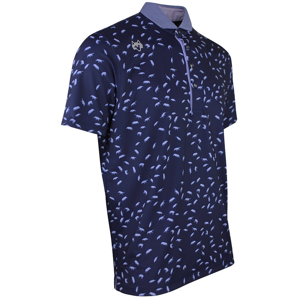 Greyson Golf Shirt - Wolfnastie Polo - Maltese Blue AW26