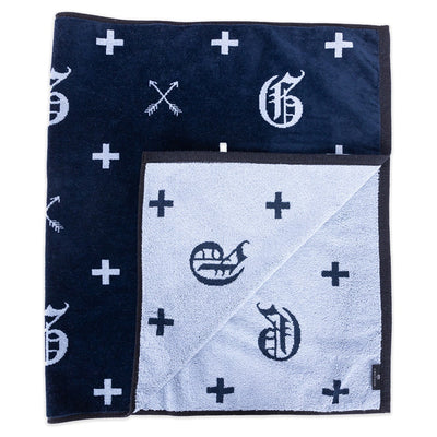 Greyson Golf Towel - G.O.A.T Pattern - Maltese Blue SS26