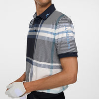 GP Exclusive - J.Lindeberg Tour Tech Print Reg. Fit Polo - GSO Tartan