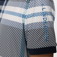 GP Exclusive - J.Lindeberg Tour Tech Print Reg. Fit Polo - GSO Tartan
