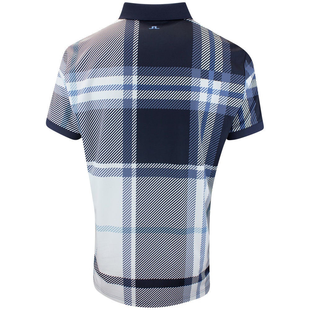GP Exclusive - J.Lindeberg Tour Tech Print Reg. Fit Polo - GSO Tartan