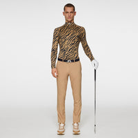J.Lindeberg Golf Base Layer - Ello Compression Print - Tiger Brown SS25