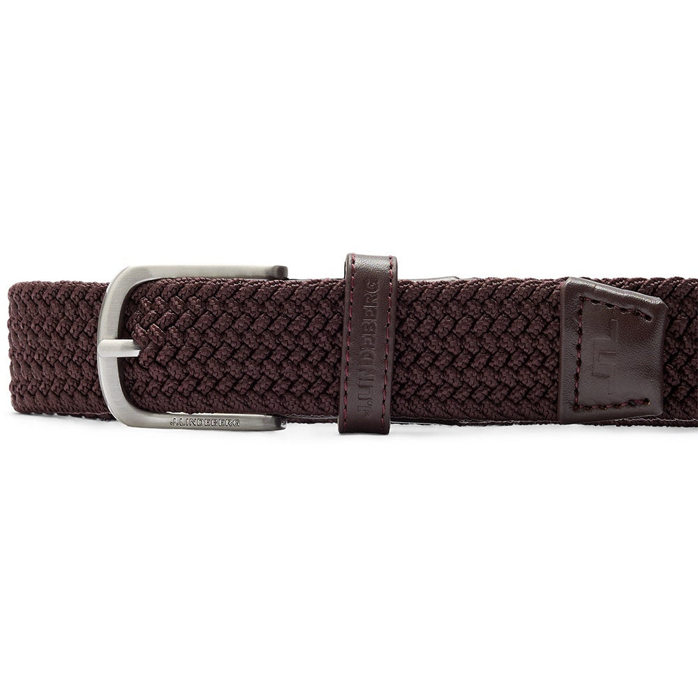 J.Lindeberg Golf Belt - Benny Woven 3cm - Winetasting AW26
