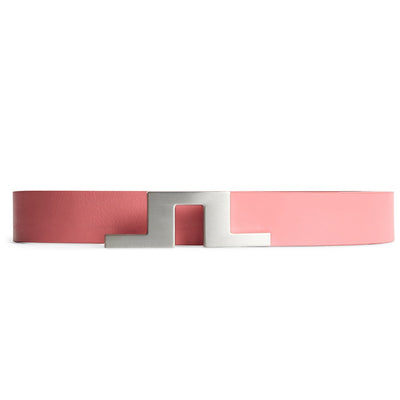 J.Lindeberg Golf Belt - Bridger Leather 3cm - Flamingo Plume SS26
