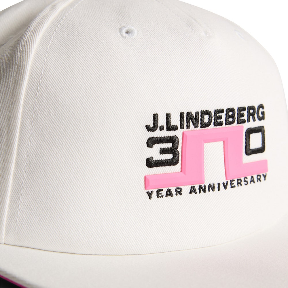 J.Lindeberg Golf Cap - 30Y Snapback - White SH26
