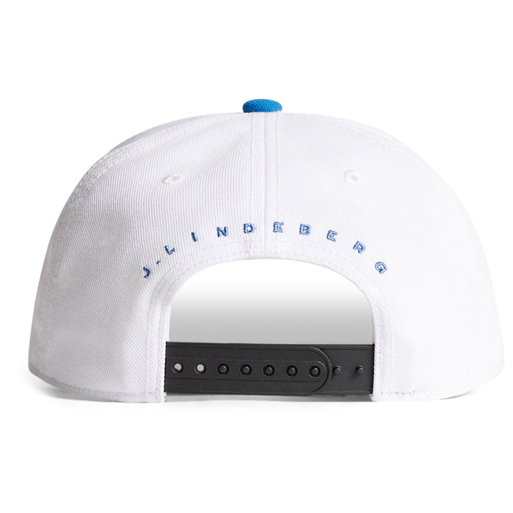 J.Lindeberg Golf Cap - Caddie Two Tone Snapback - White SS26