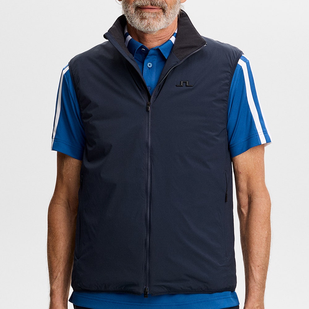 J.Lindeberg Golf Gilet - Clinton Padded Vest - JL Navy AW26