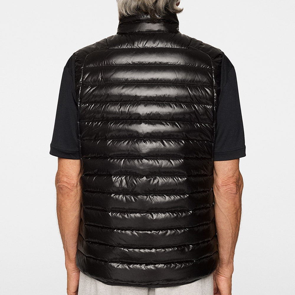 J.Lindeberg Golf Gilet - Oden Light Down Vest - Black AW25