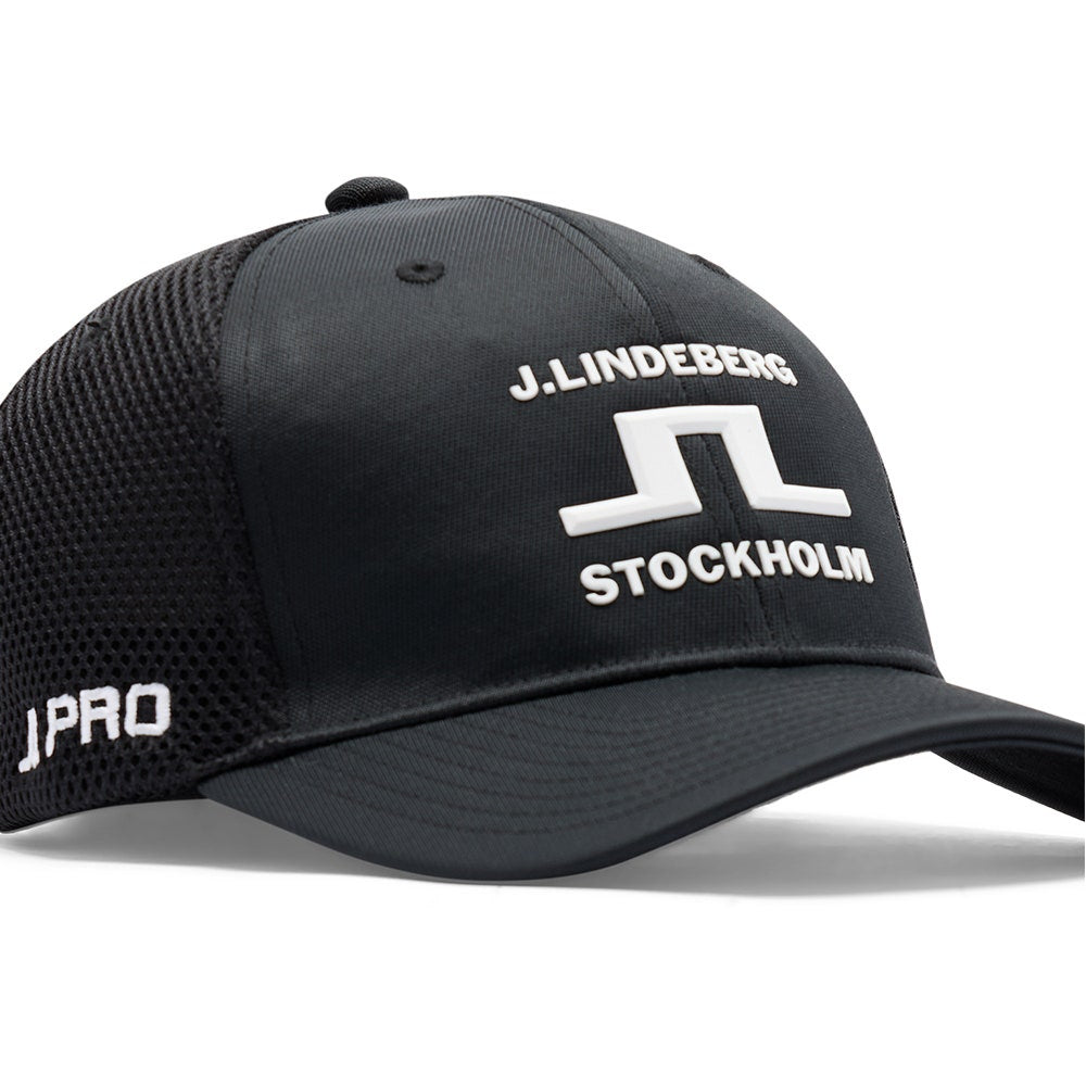 J.Lindeberg Golf Hat - JL Pro Cap - Black AW26