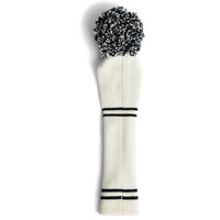 J.Lindeberg Golf Headcover - Driver Knitted - White SS25
