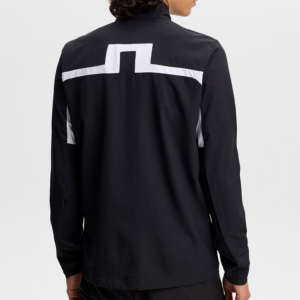 J.Lindeberg Golf Jacket - Bridge FZ Hybrid - Black AW26