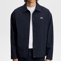 J.Lindeberg Golf Jacket - Dex Coach Overshirt - JL Navy SS26