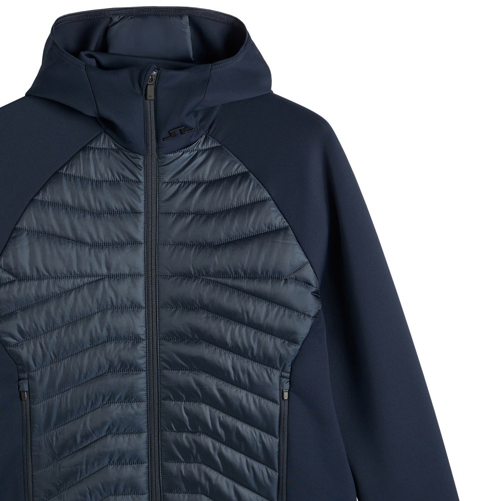 J.Lindeberg Golf Jacket - Heyden Quilted Hoodie - JL Navy AW26