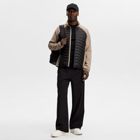 J.Lindeberg Golf Jacket - Heyden Quilted Hybrid FZ - Black SS26