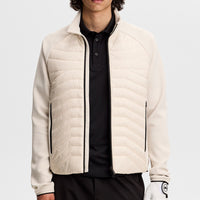 J.Lindeberg Golf Jacket - Heyden Quilted Hybrid FZ - Moonbeam SS26