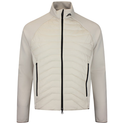 J.Lindeberg Golf Jacket - Heyden Quilted Hybrid FZ - Moonbeam SS26