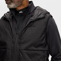 J.Lindeberg Golf Jacket - Solarcore Hybrid FZ - Black AW26