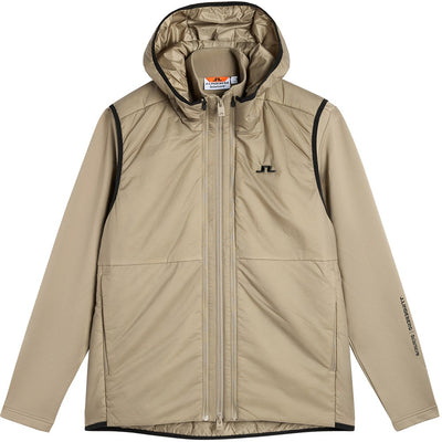 J.Lindeberg Golf Jacket - Solarcore Hybrid FZ - Brindle AW26