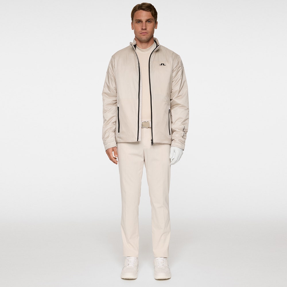 J.Lindeberg Golf Jacket - Solarcore Padded Hybrid - Moonbeam AW25