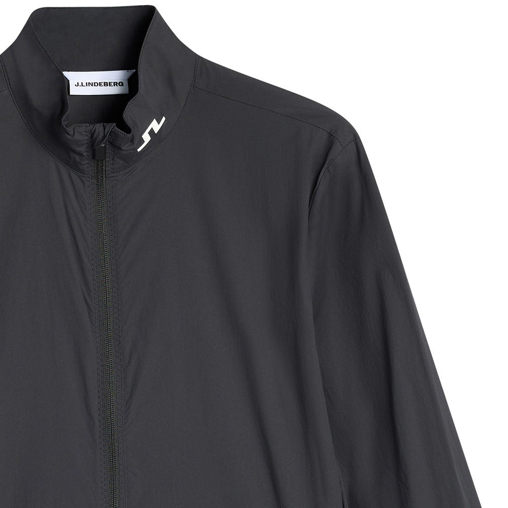 J.Lindeberg Golf Jacket - Tour Tech Packable FZ - Black AW26