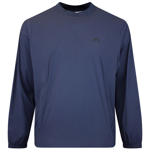 J.Lindeberg Golf Jacket - Ulf Crew Neck Windbreaker - JL Navy SS26